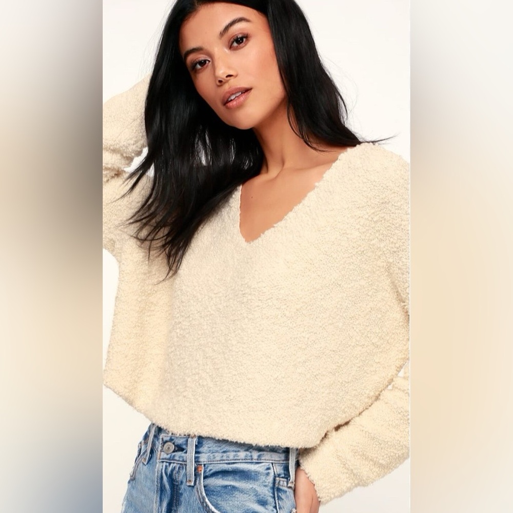 Free People popcorn sweater pullover